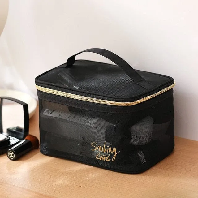 Vanity Voyage Femme Transparent | Spacieux et Pratique Mesh