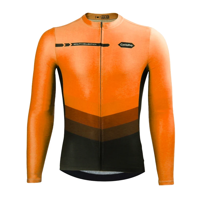 Maillot manches longues mi-saison orange | Agility