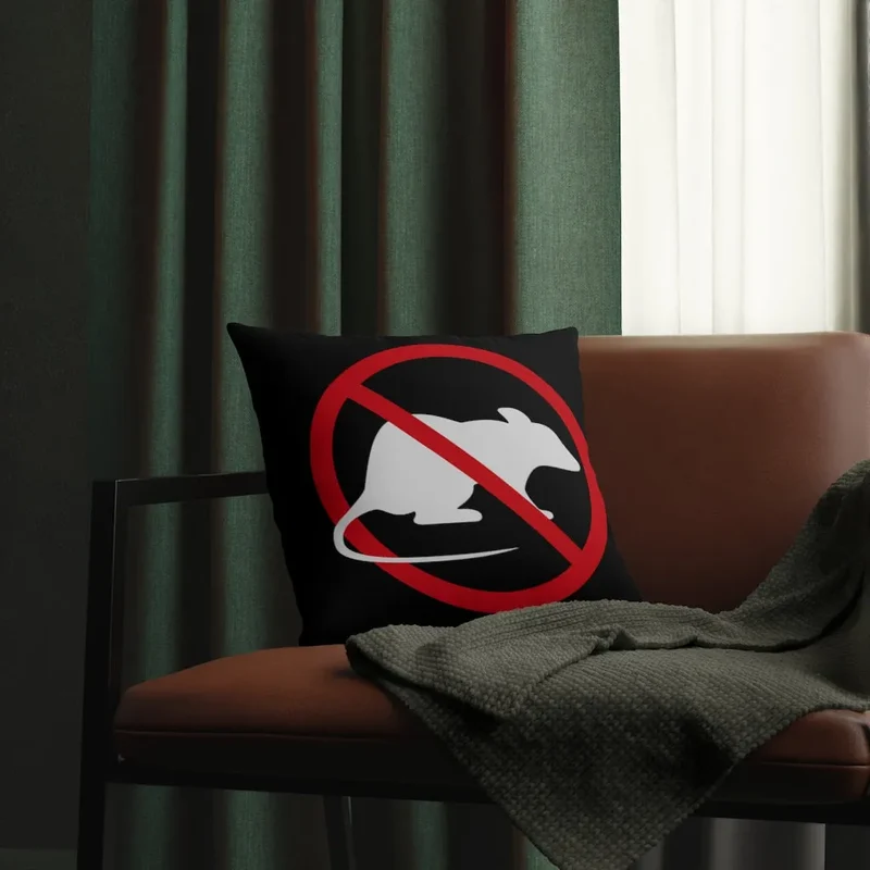 Never Rat on your Friends and always Mobster Waterproof Pillows