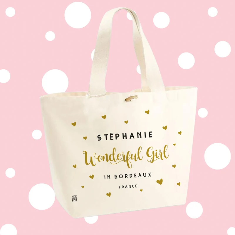 Sac Cabas à personnaliser - Wonderful Girl