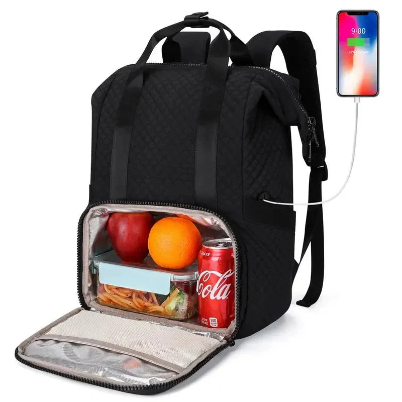 Sac à dos à langer avec compartiment isotherme
