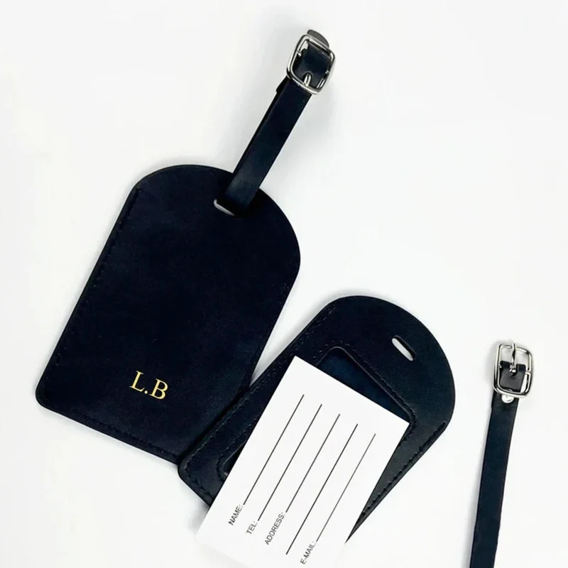 Tag Bagage Personnalisé | Lettres Dorées Élégantes