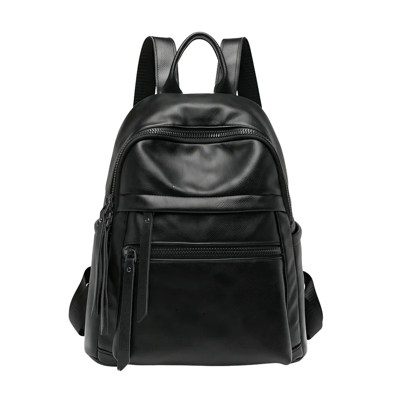 Sac à dos femme multipoches patiné - Éléonore