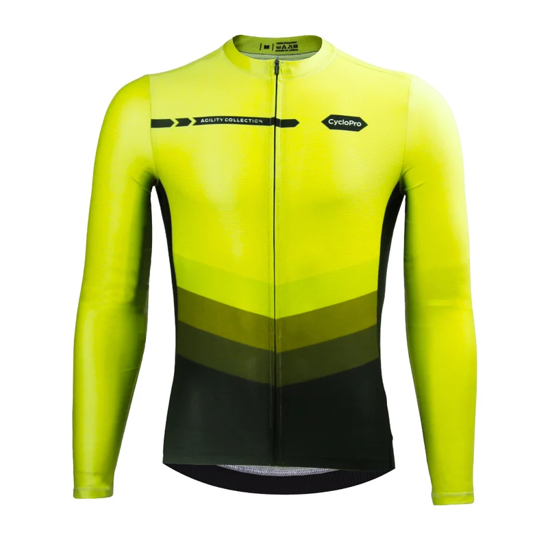 Maillot manches longues mi-saison jaune | Agility