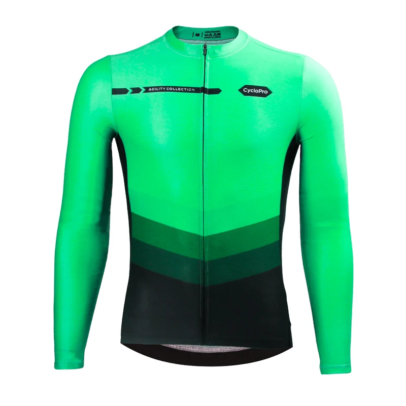 Maillot manches longues mi-saison vert | Agility