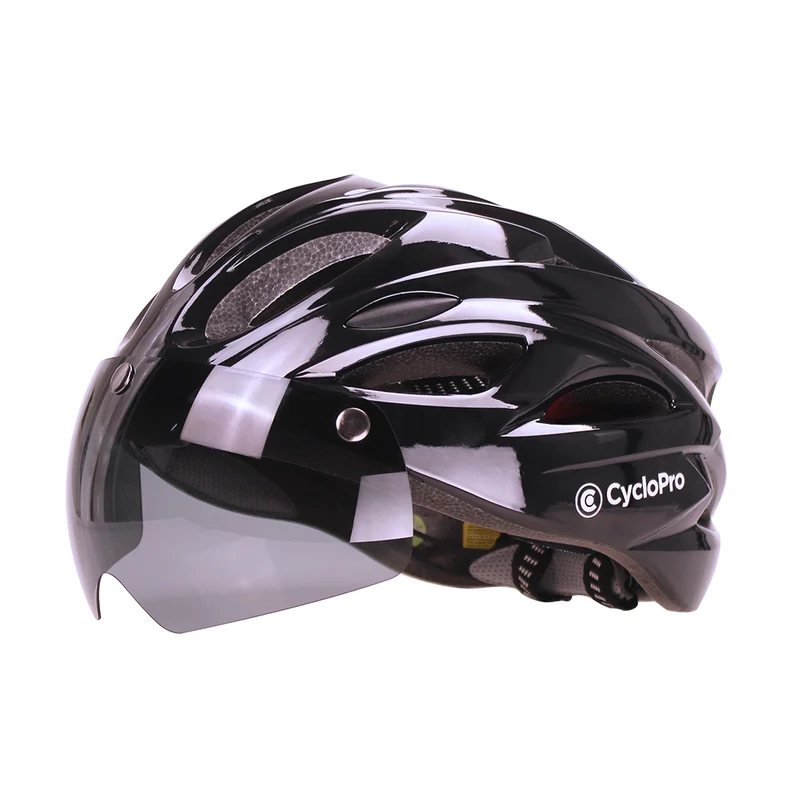 Casque vélo avec visière Noir - Adventure