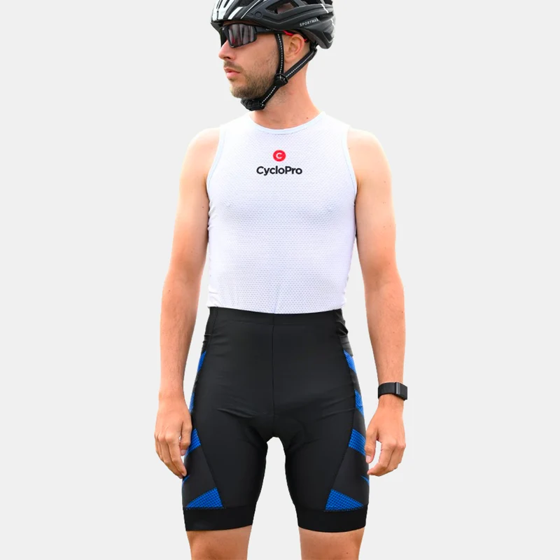 Cuissard Cycliste 3 Poches bleu - Practical+
