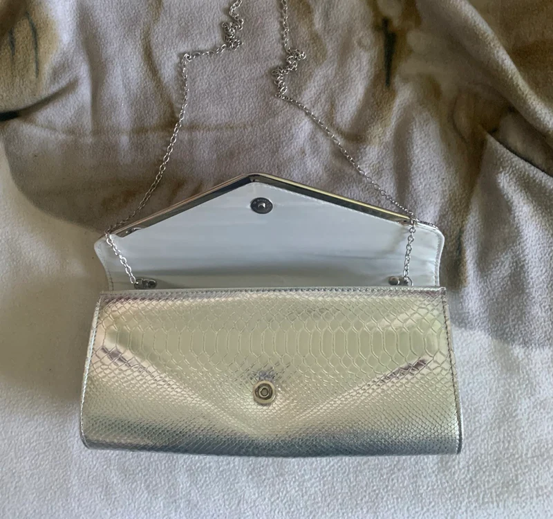 SAC A MAIN SOIREE ARGENTE
