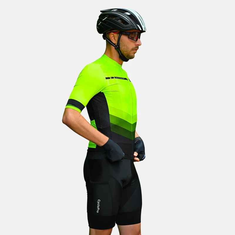 Tenue de cycliste verte route et VTT - Agility