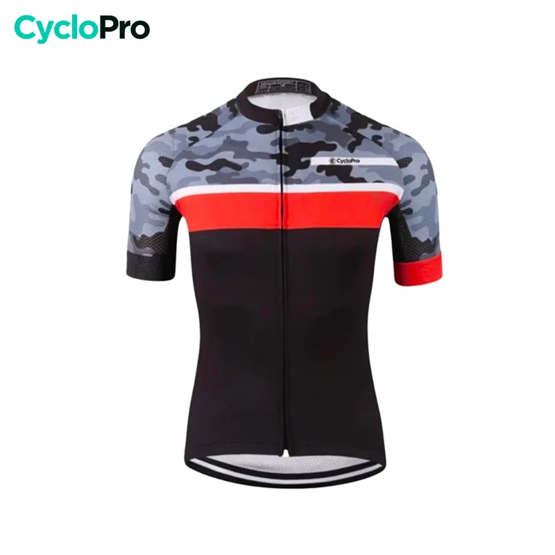 MAILLOT DE CYCLISME ROUGE - CAMORIDE - DESTOCKAGE