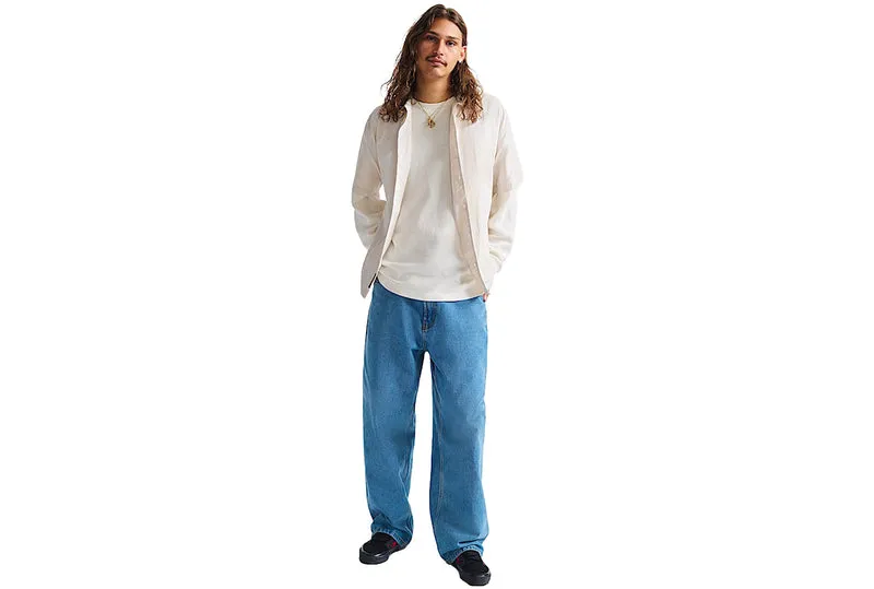 PANTALON EN JEAN BAGGY CHECK-5