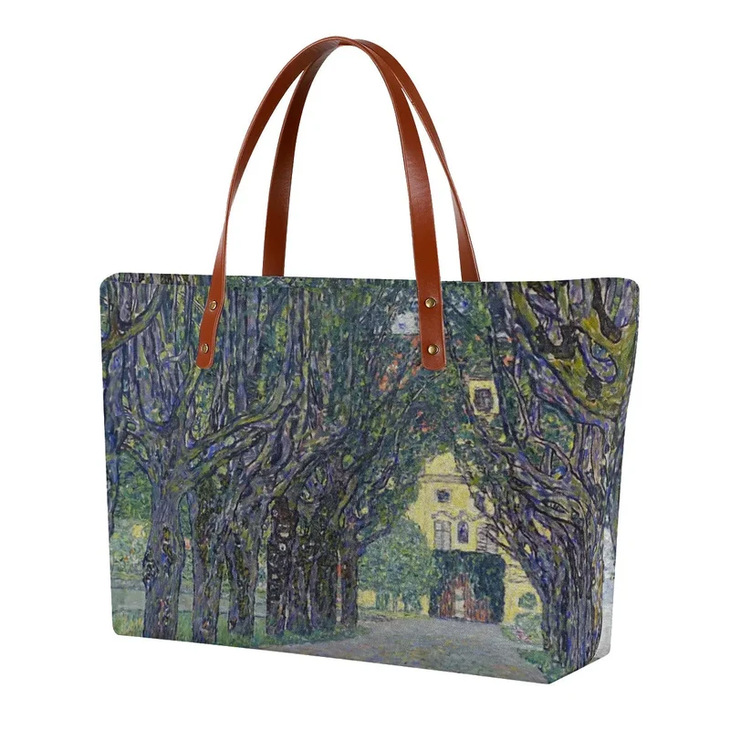 Allee at Schloss Kammer by Gustav Klimt Waterproof Tote Bag