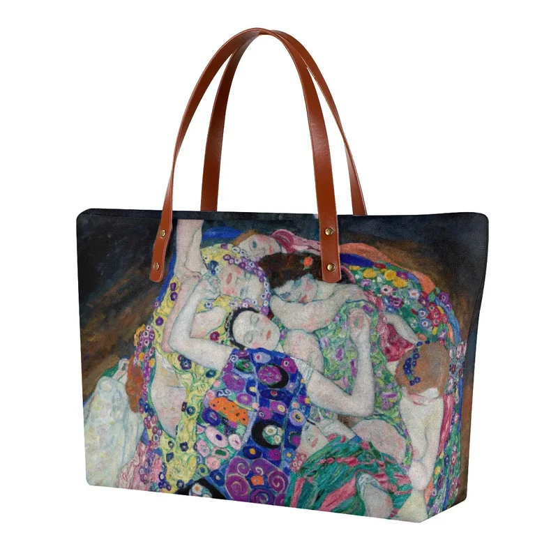 The Virgin by Gustav Klimt Waterproof Tote Bag