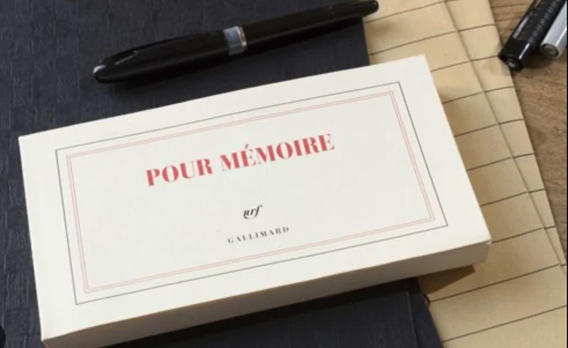 Pour mémoire - Gallimard
