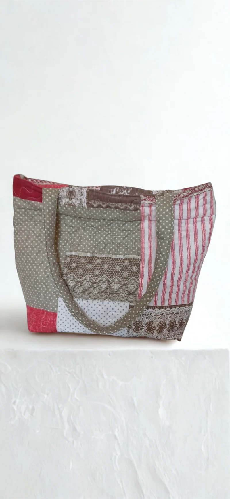 Sac cabas réversible en coton molletonné