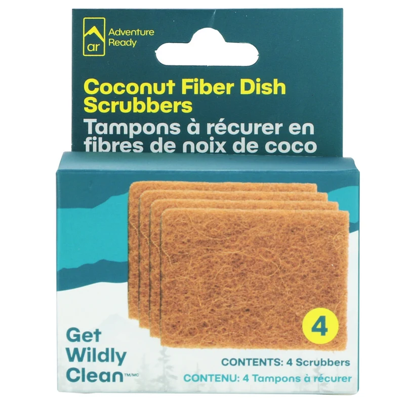 Tampons à récurer en fibres de noix de coco Adventure Ready