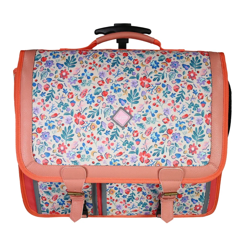 Cartable à Roulettes 41cm - Bloom - Fille - Recyclé - 2 Compartiments