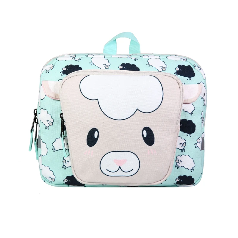 Sac goûter rectangulaire 30 cm Saute Mouton Vert