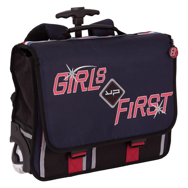 Cartable 41 cm roulettes recyclé Girl First