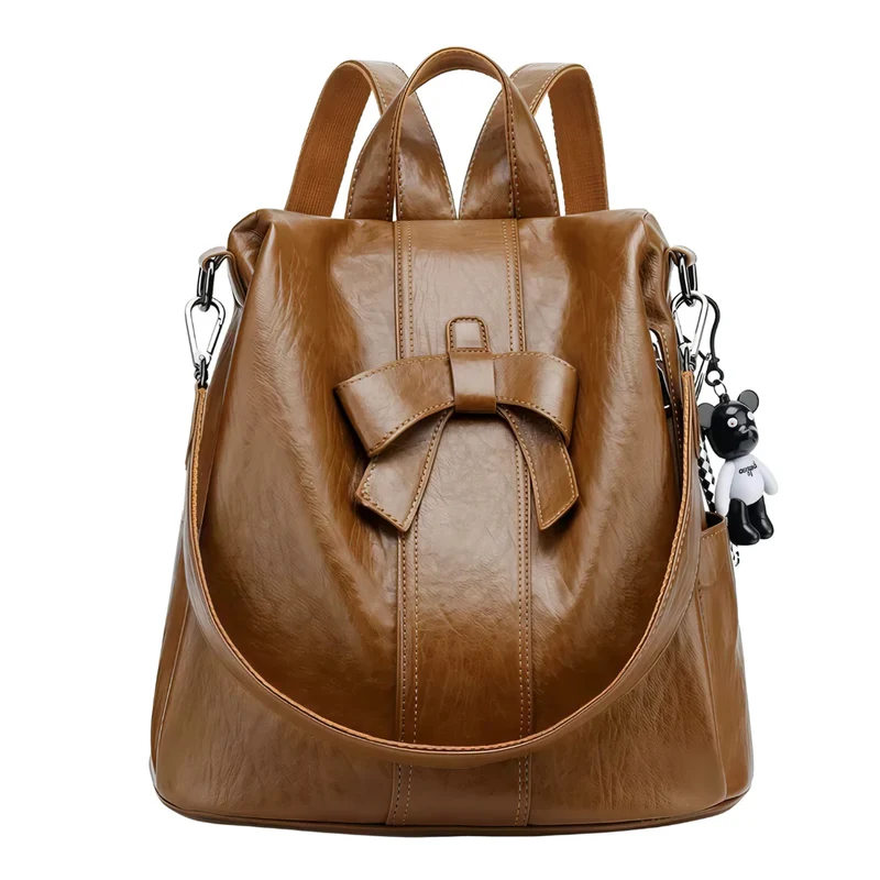Sac à dos femme nœud papillon ciré - Adèle