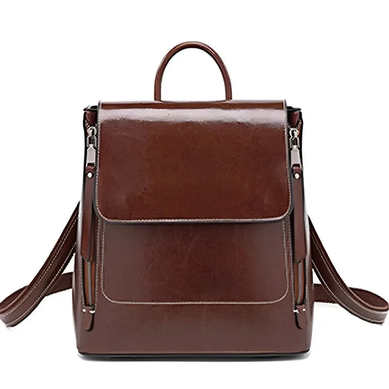 Sac à dos cartable femme surpiqué - Angèle