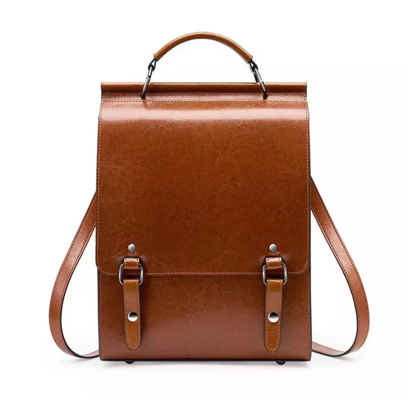 Cartable vintage femme ciré - Apolline