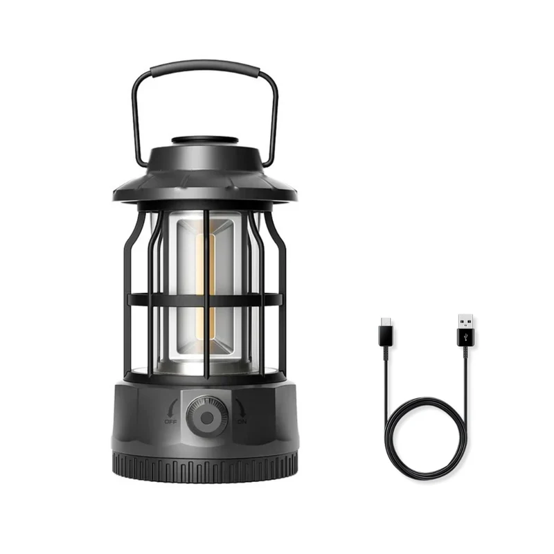 Lanterne de camping LED rechargeable avec lumière réglable