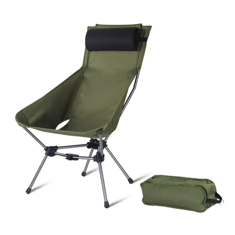 Chaise De Camping Pliante Avec Appui Tête