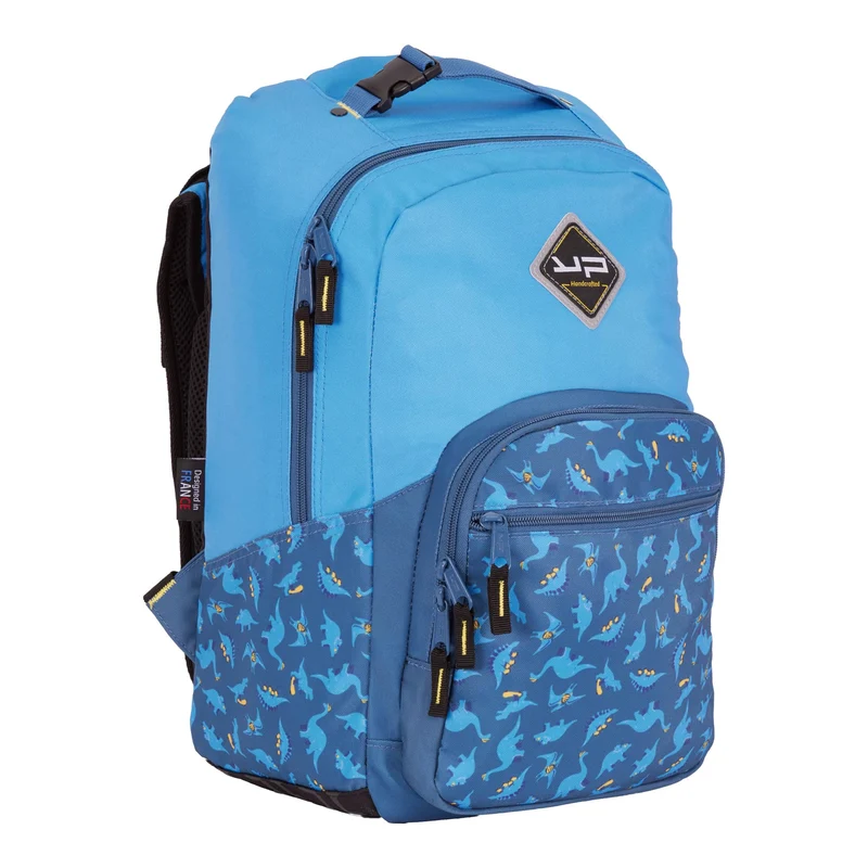 Sac à dos 1 compartiment recyclé Dino bleu