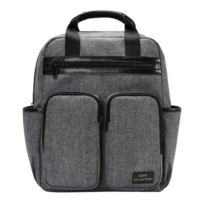 Sac à dos à langer gris