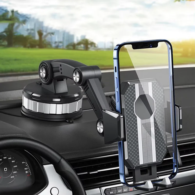 Support Téléphone Voiture Rotatif | Ventouse Puissante et Ajustable