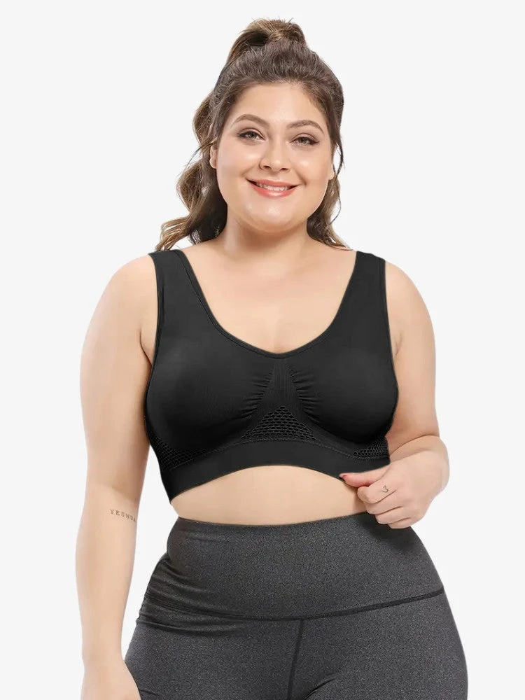 Soutien-Gorge Sport Grande Taille | Maintien Respirant Ajustable