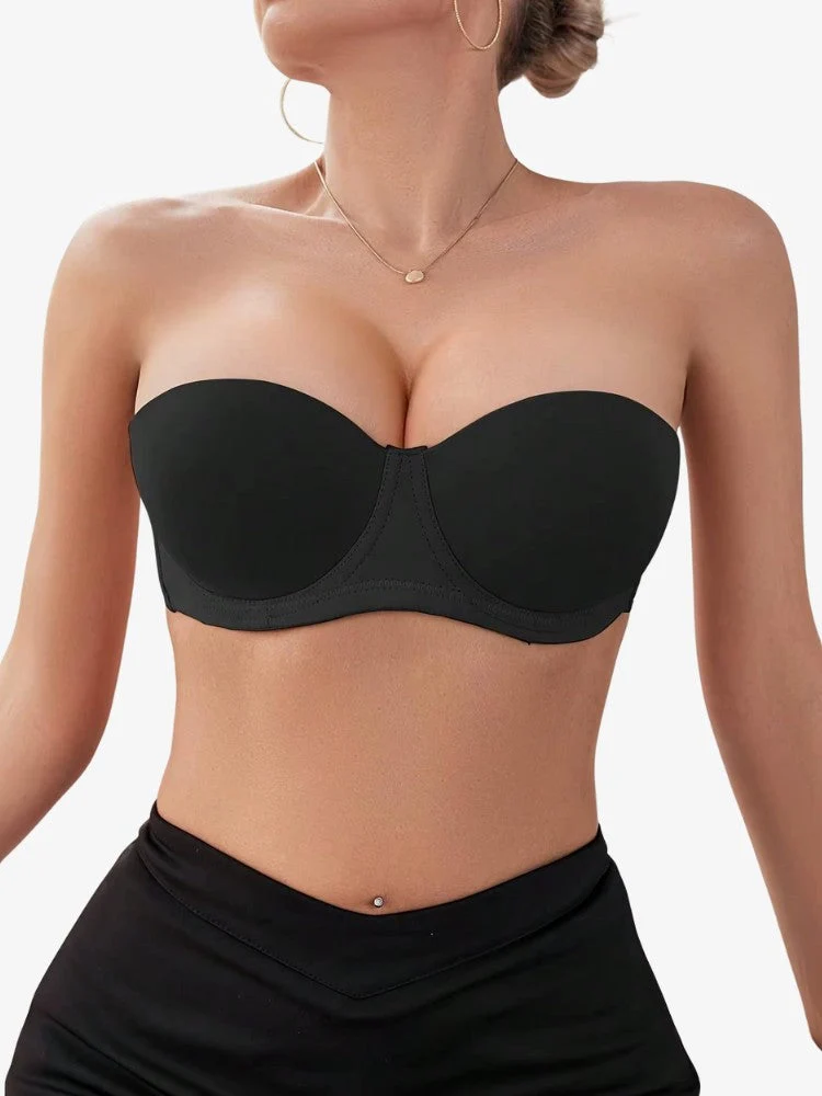 Soutien-Gorge Push-Up sans Bretelles | Maintien Invisible Anti-Dérapant