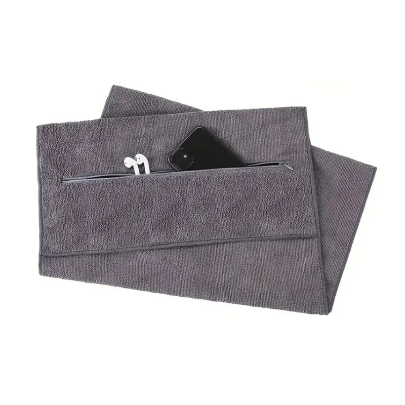Serviette de Sport Ultra Absorbante | avec Poche Zippée Intégrée