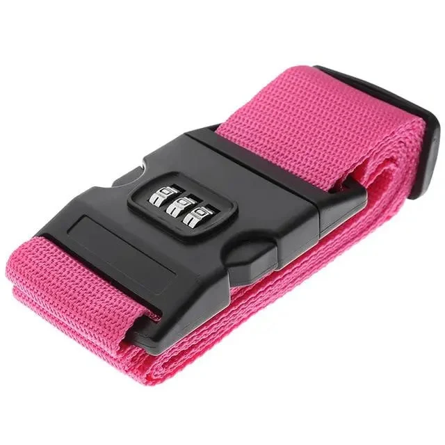 Sangle Valise Sécurisée | Code 3 Chiffres Rose
