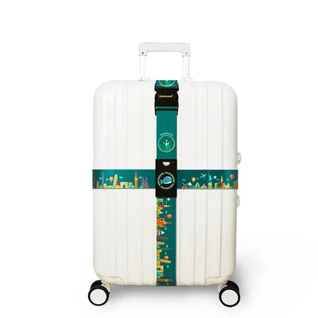 Sangle Valise Réglable | Nylon Ultrarésistant Croisé