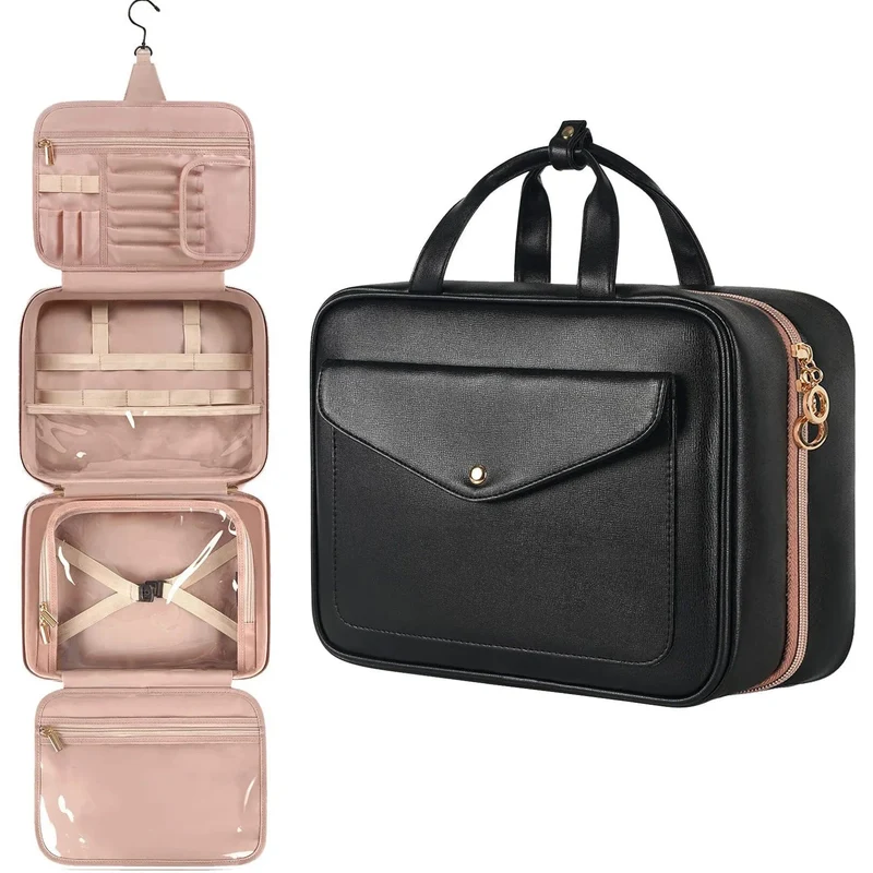 Trousse de Toilette Voyage Femme | Crochet et Rangement Pu