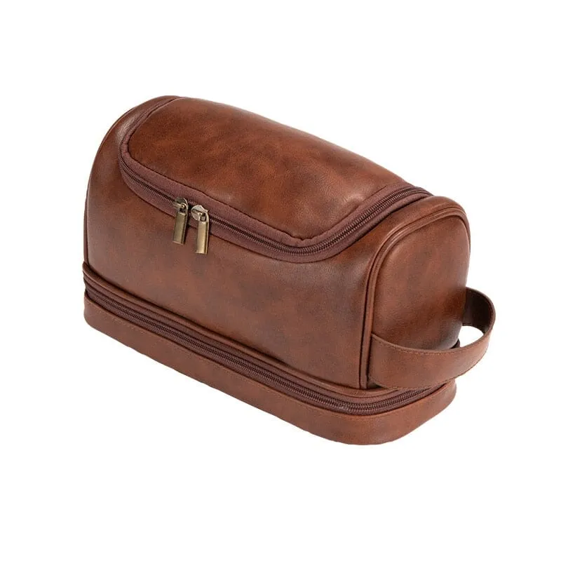 Trousse de Toilette Vintage Suspendue | Matériaux Durables et Pratiques