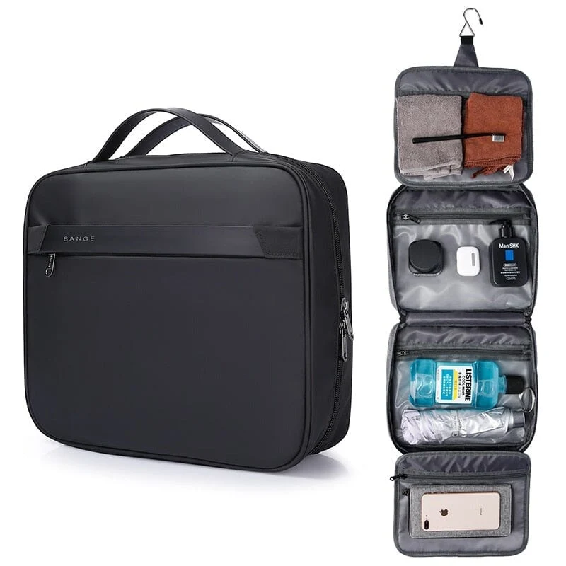 Trousse de Toilette Suspendue Homme | Grande Capacité Polyester