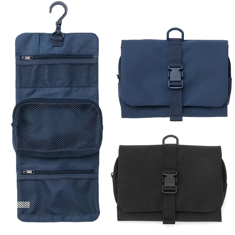 Trousse de Toilette Pliable Crochet | Compacte Polyester Voyage