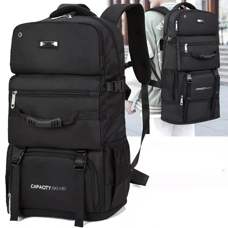 Sac à Dos Extensible 90 Litres | Bretelles Rembourrées Trekking