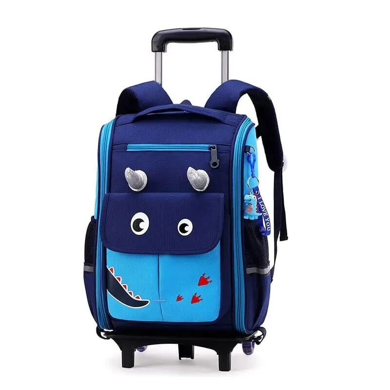 Sac à Dos Dinosaure Roulettes | Chariot Amovible Enfant
