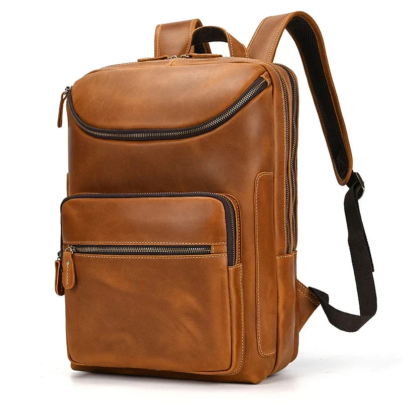 Sac à Dos Cuir Homme Travail | Emplacement Ordinateur 15 Pouces