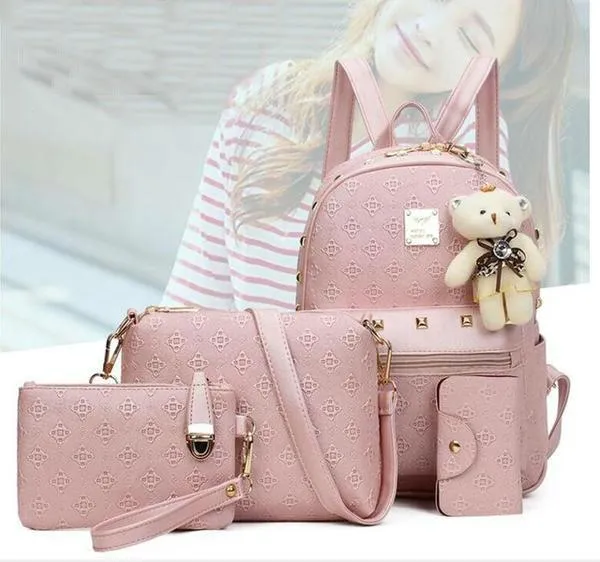Sac à Dos Cuir Femmes | Accents Dorés Cloutés