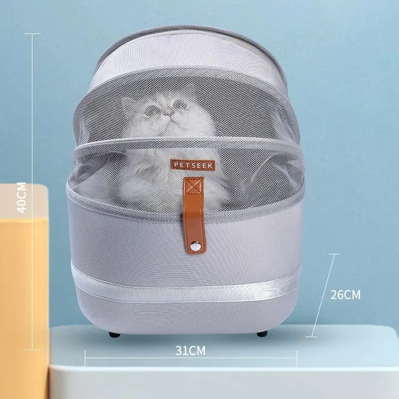 Sac à Dos Chat Voyage | Aération Filet Polyester