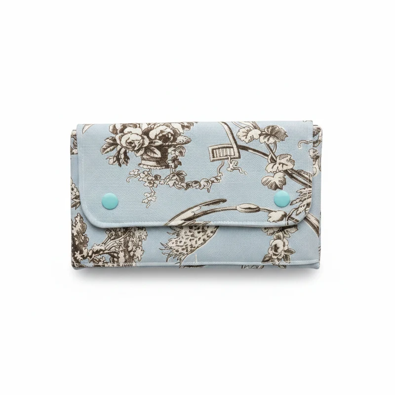 Pochette toile de jouy motifs nature