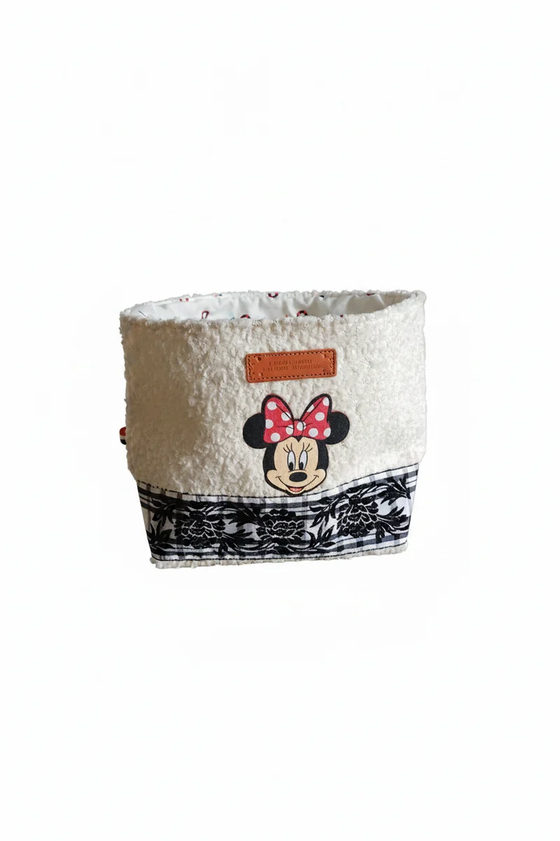 Panier tissu Minnie Mouse – Fait main