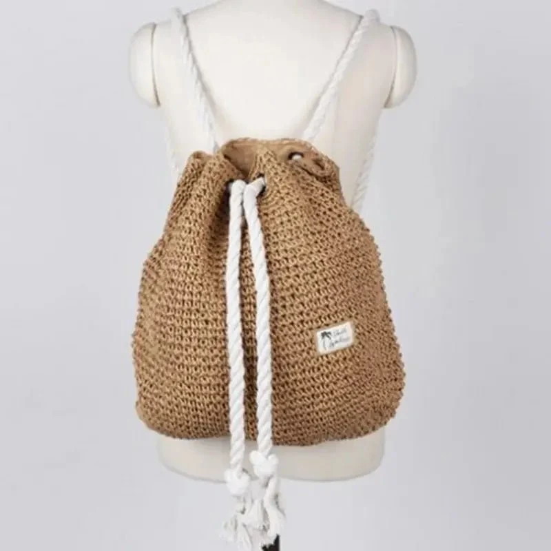 Sac à dos paille