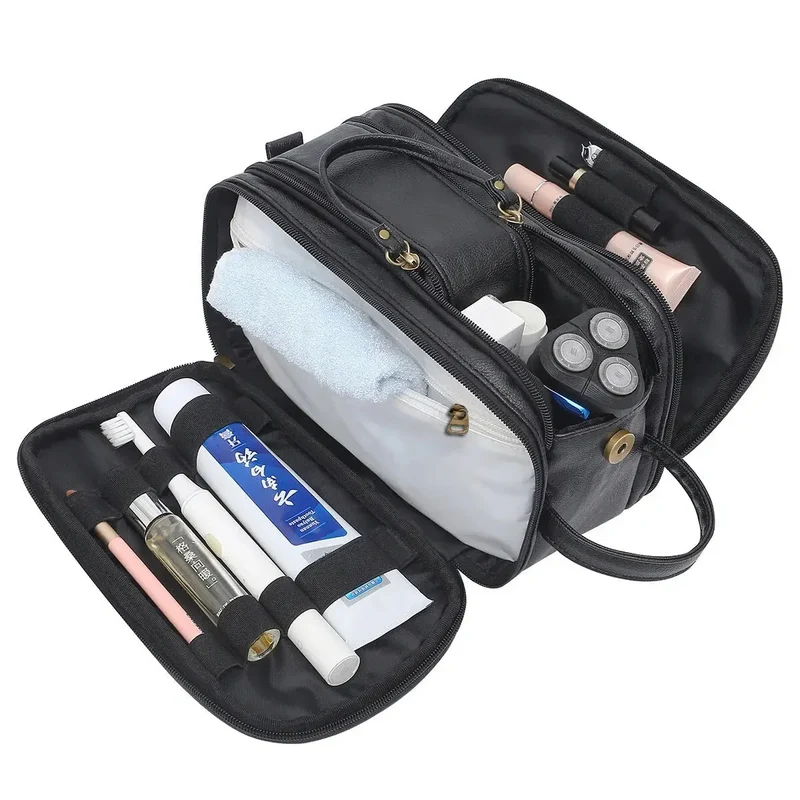Trousse de Toilette Homme Voyage | Grande Capacité Vintage Chic