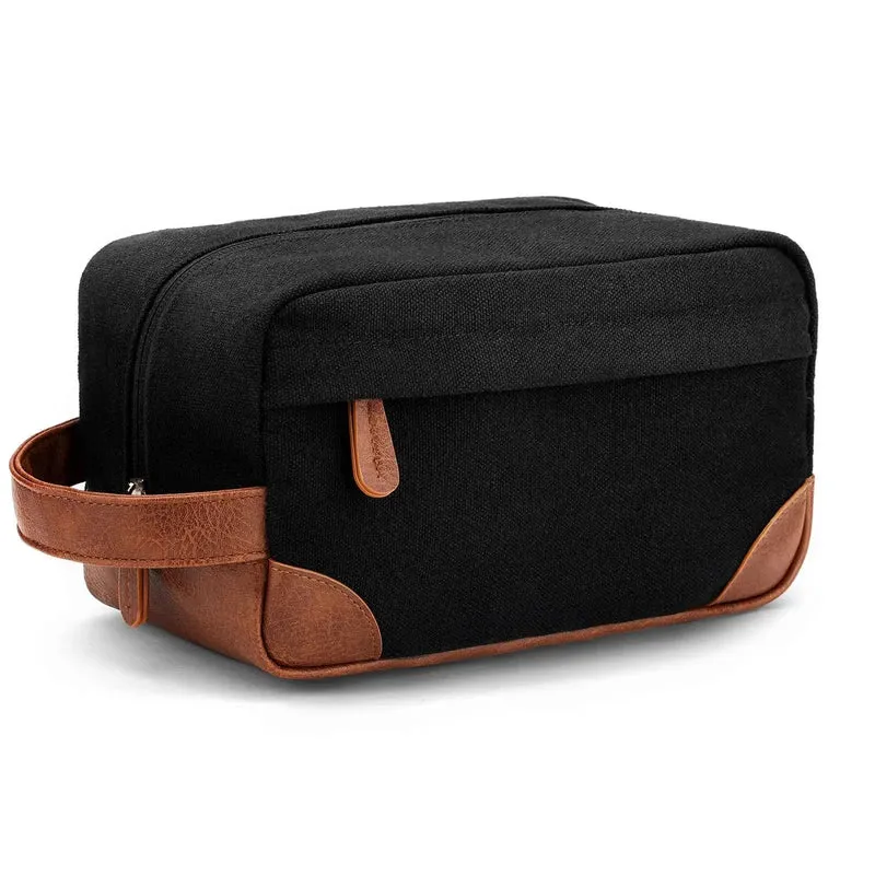 Trousse de Toilette Homme Vintage | Toile Résistante Rétro